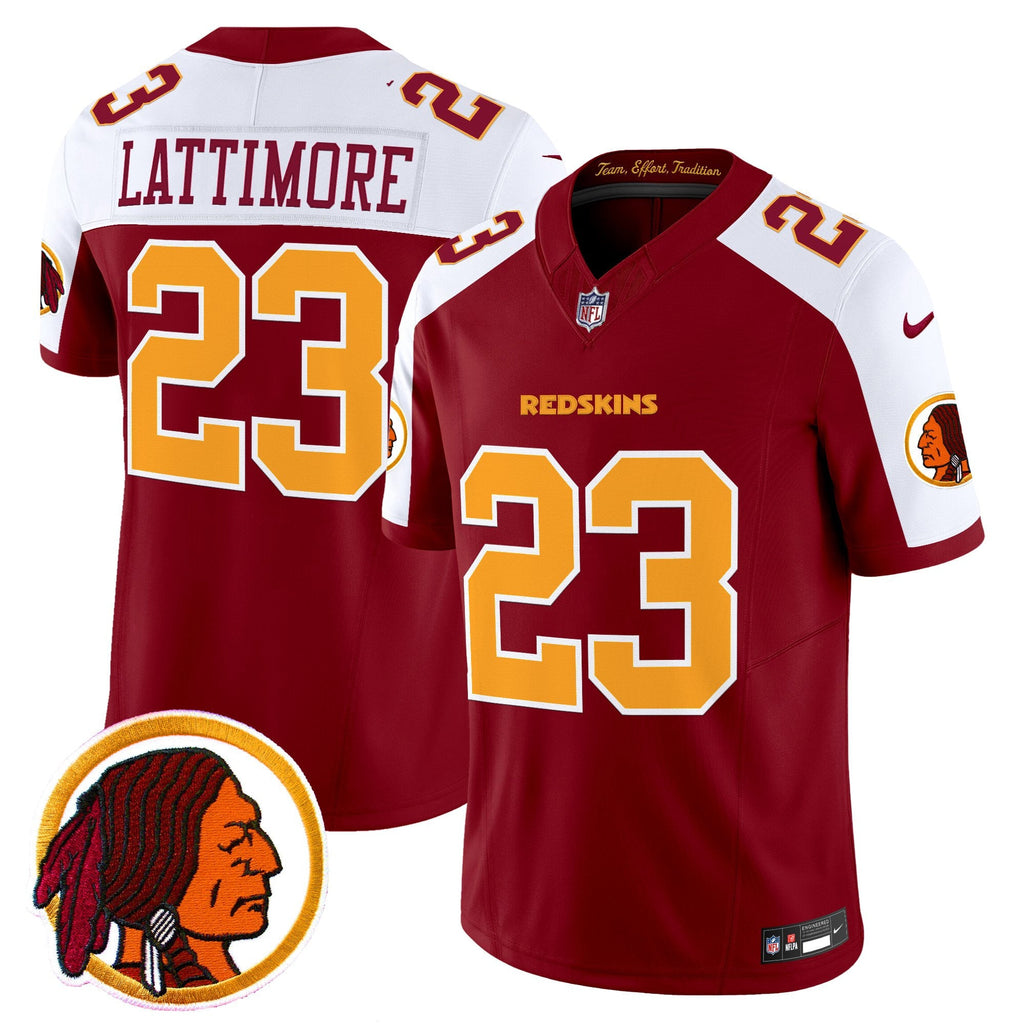 Men's Washington Redskins Throwback Vapor Limited Jersey V2 - All Stitched