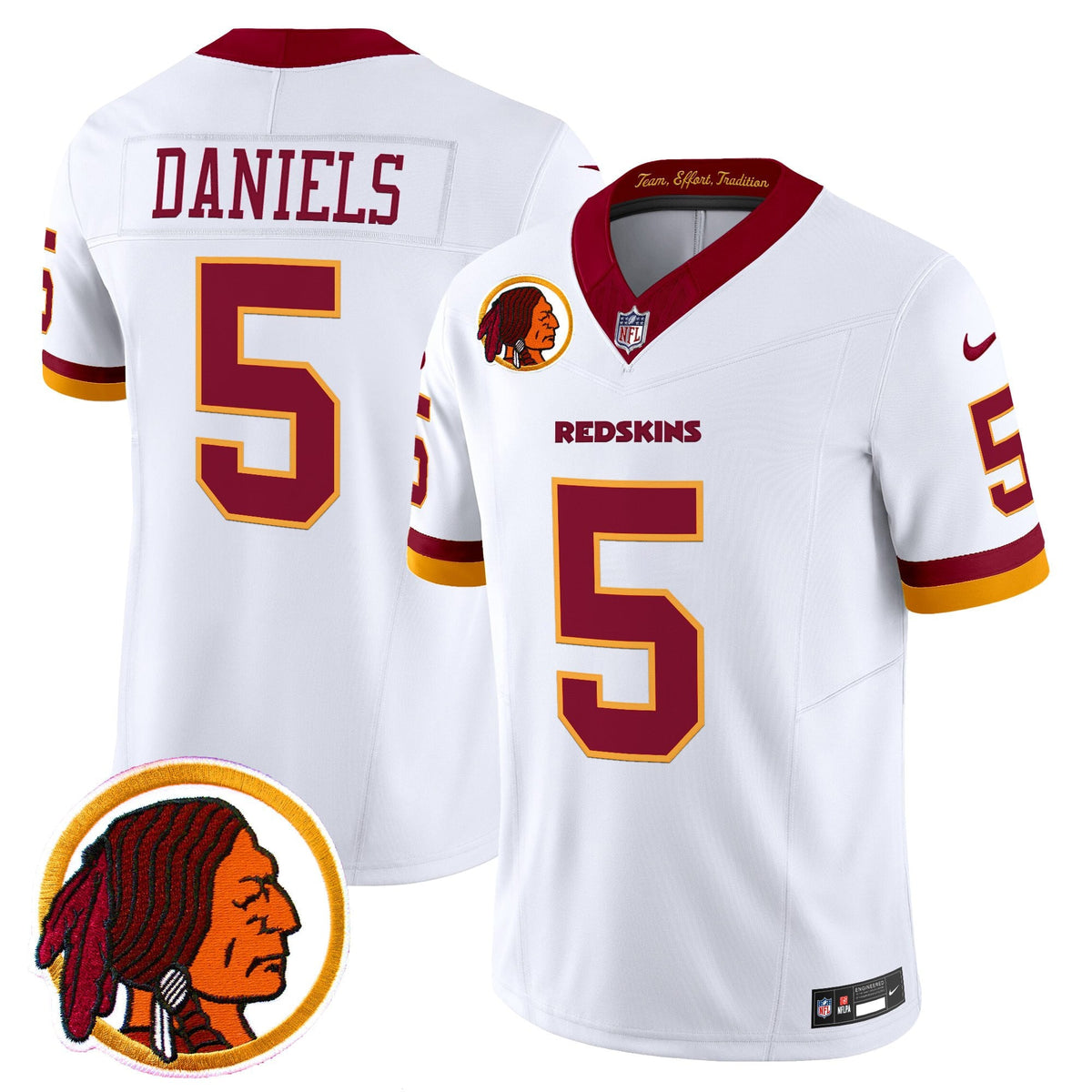 Men's Washington Redskins Throwback Vapor Limited Jersey V2 - All Stitched