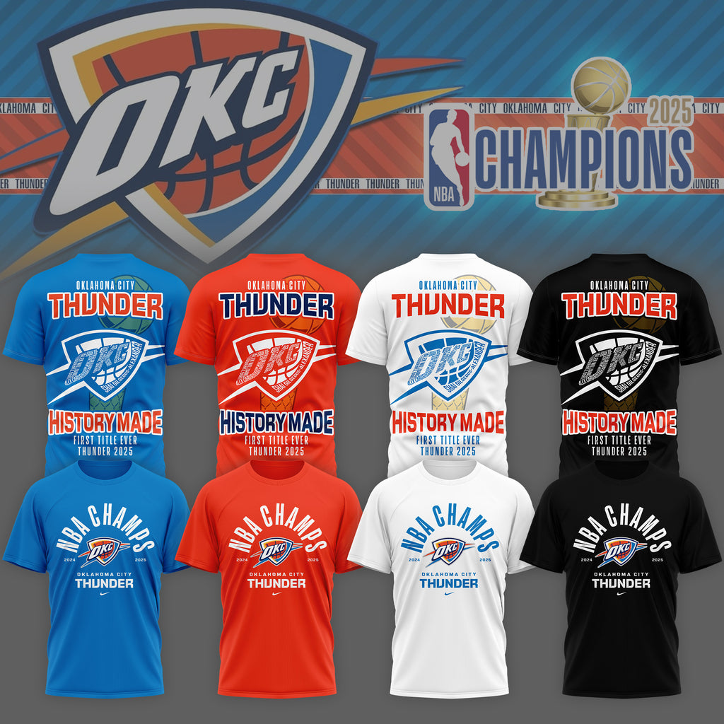 Oklahoma City Thunder | Premium 2025 NBA Champions 3D Shirt NY