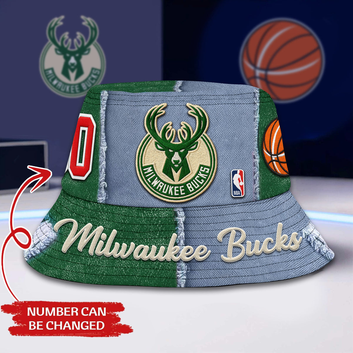 Milwaukee Bucks | Premium NBA Bucket Hat TD