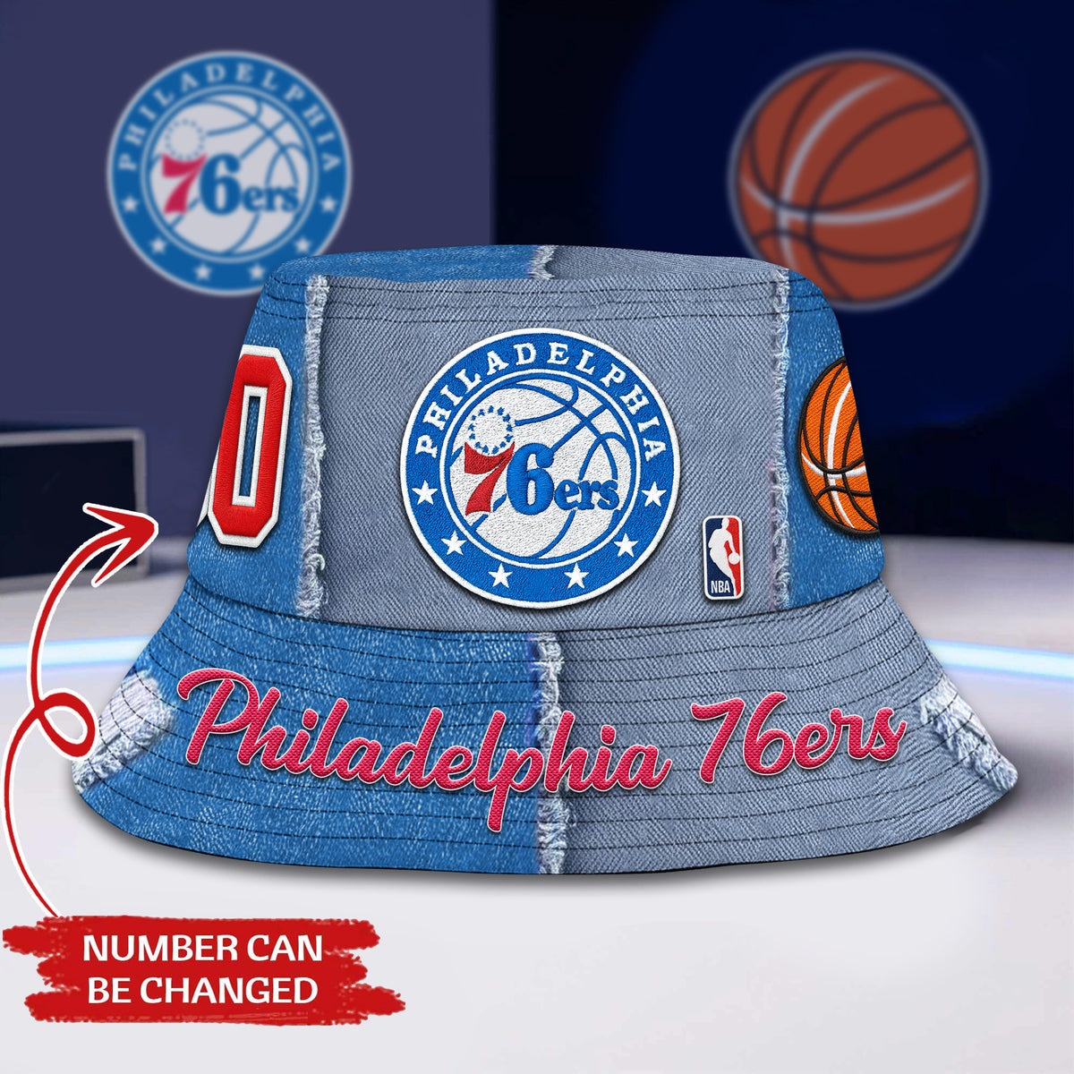 Philadelphia 76ers | Premium NBA Bucket Hat TD