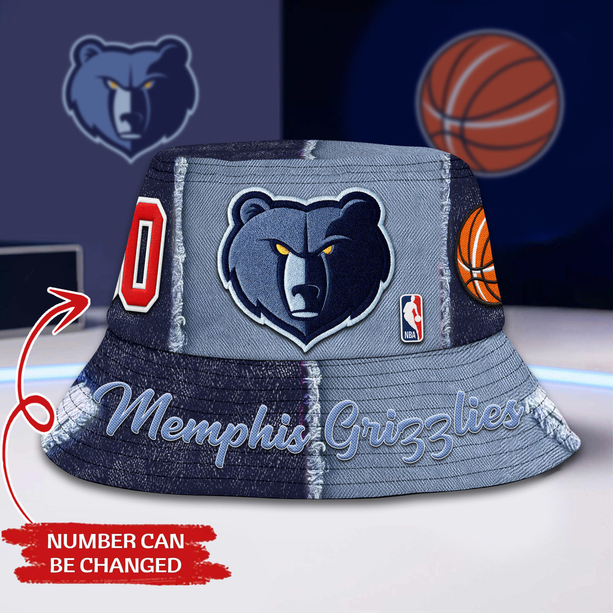 Memphis Grizzlies | Premium NBA Bucket Hat TD