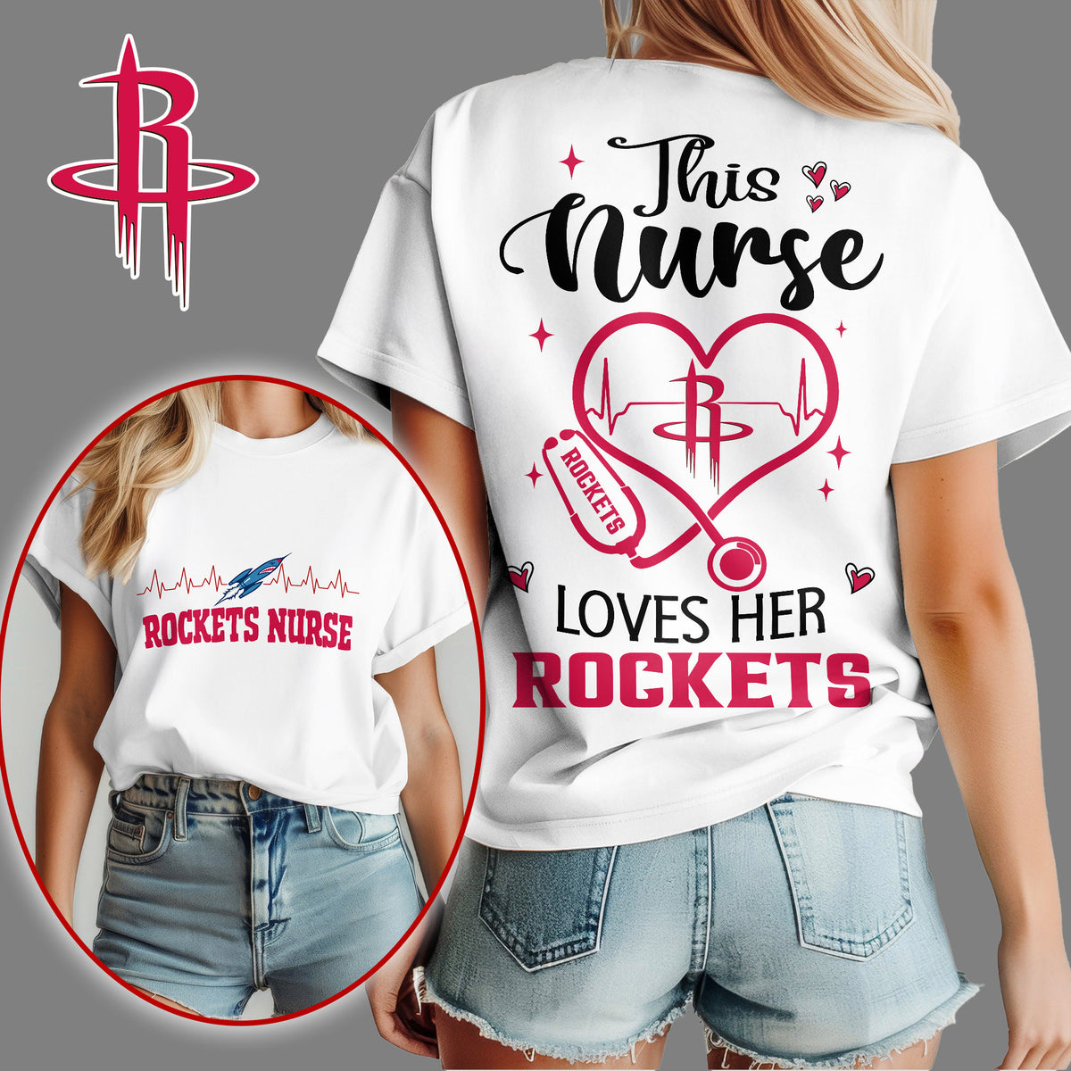Houston Rockets | Premium NBA Nurse Appreciation Month Women's Shirt NY