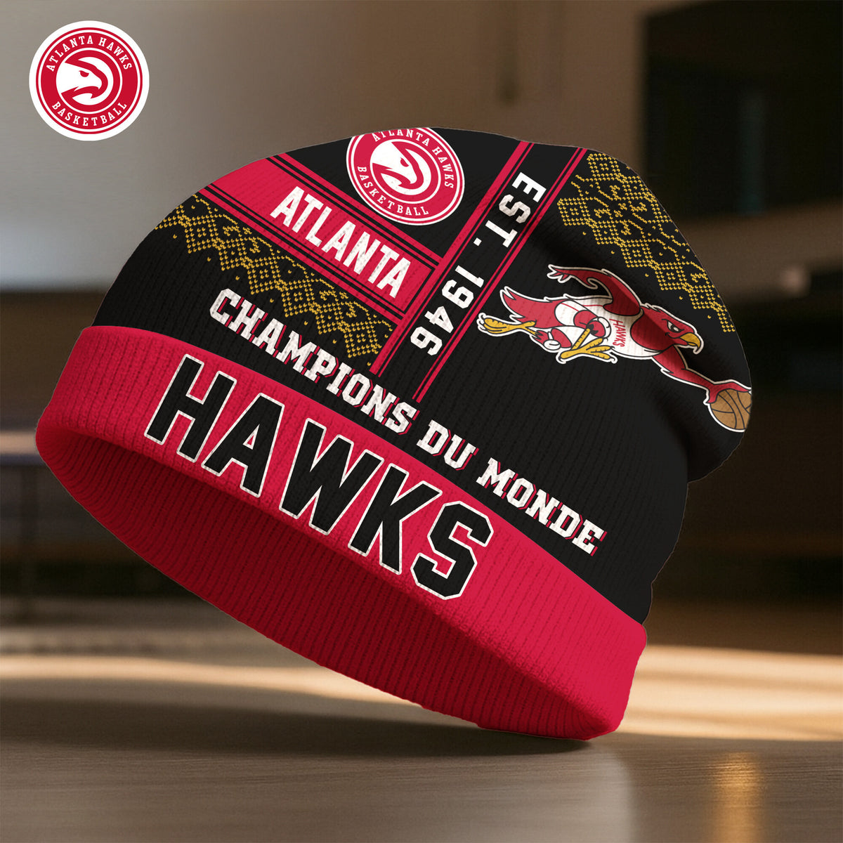 Atlanta Hawks | Premium NBA Champions Du Monde Beanie Hat HY