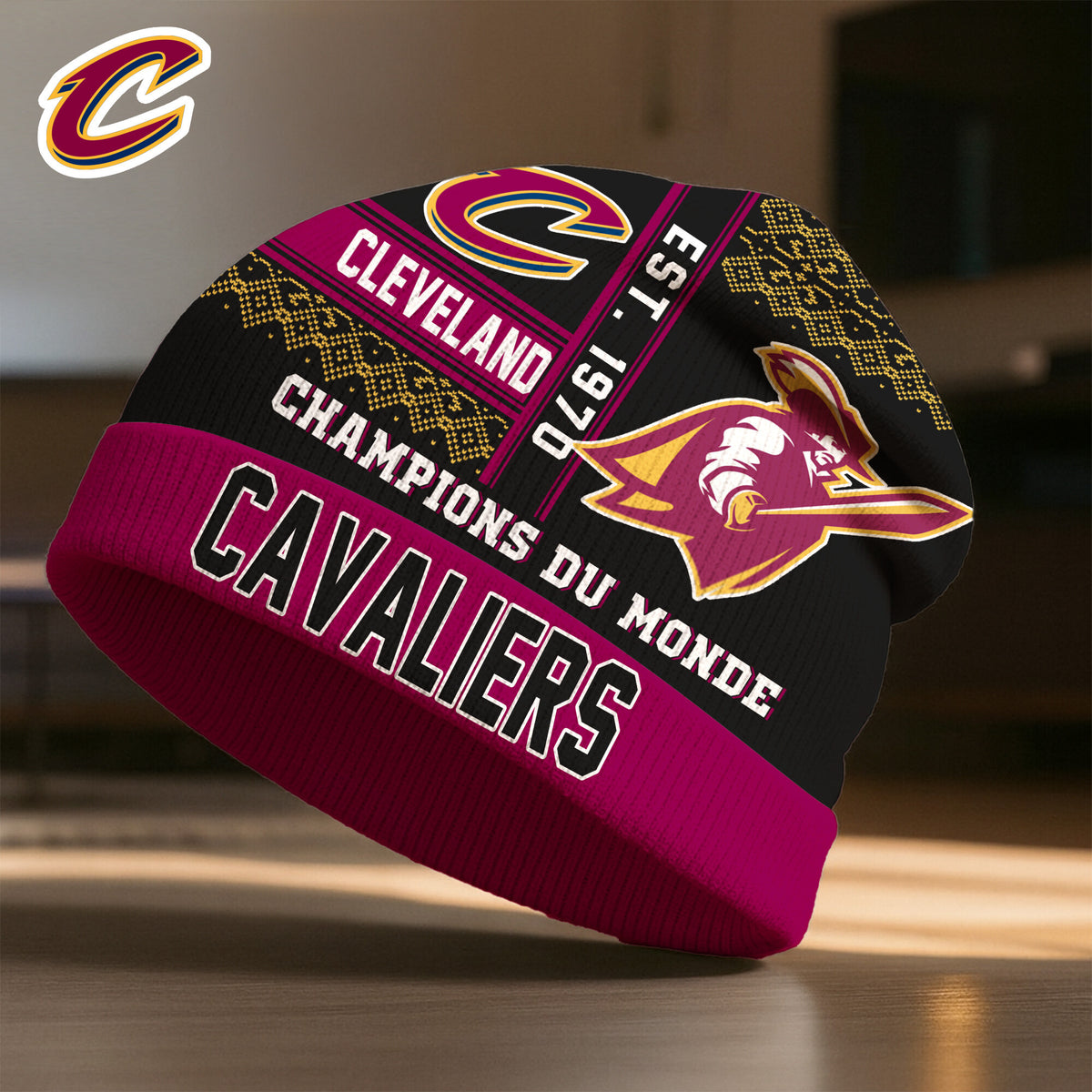 Cleveland Cavaliers | Premium NBA Champions Du Monde Beanie Hat HY